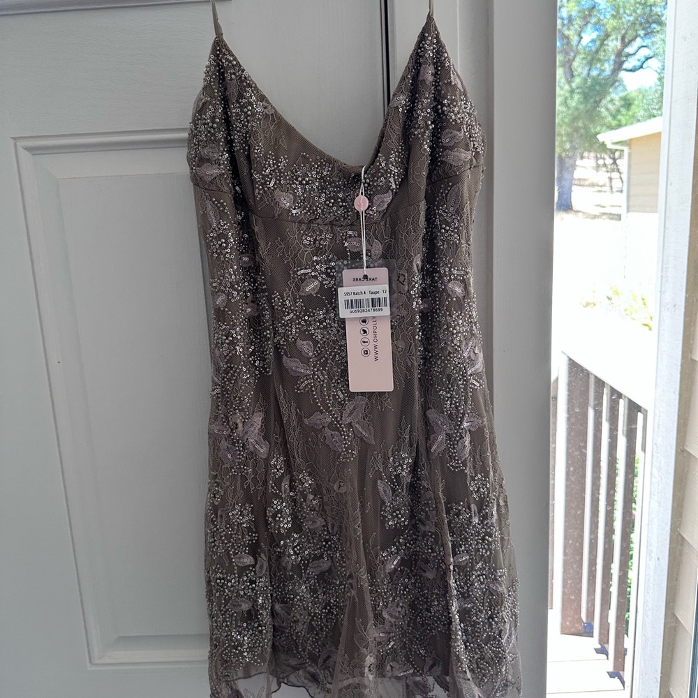 Sequin Embellished Dress- OH POLLY